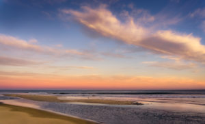 Empty beach at Narbonne Plage in winter. Empty beach at Narbonne Plage in winter.